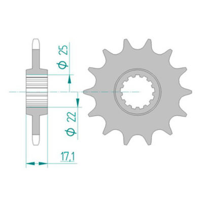 Pignon Honda 520/15D