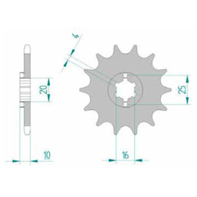 Pignon Husqvarna 520/12D