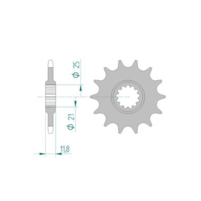 Pignon Husqvarna/Husaberg 520/13D