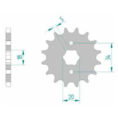 Pignon Kymco 428/16D