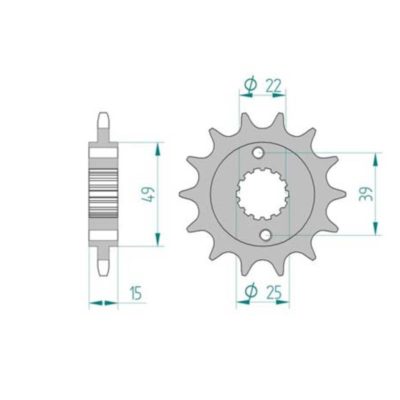 Pignon Kymco 520/14D