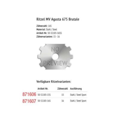 Pignon ESJOT 520/15D