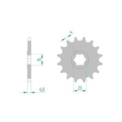 Pignon Suzuki 420/12D