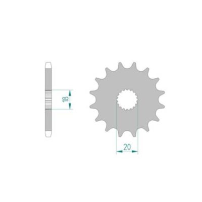 Pignon Suzuki 428/14D