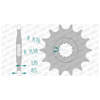 Pignon Suzuki 520/14D