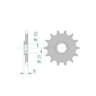 Pignon Suzuki 520/14D