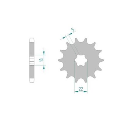 Pignon Suzuki 530/15D