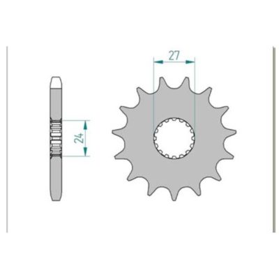 Pignon Suzuki 530/17D