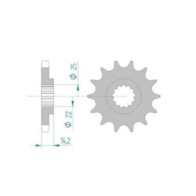 Pignon Suzuki 630/15D