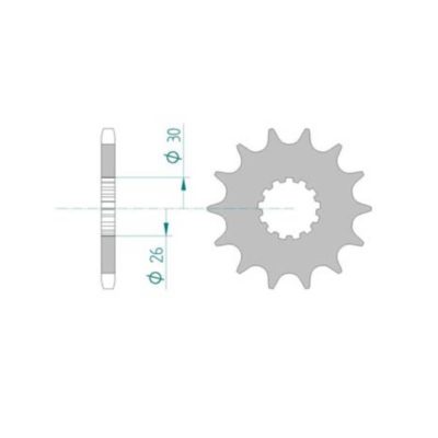 Pignon Triumph 525/18D