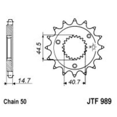Pignon Harley Davidson 530/21D