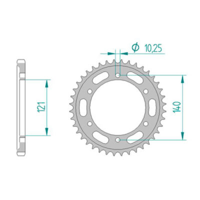 Couronne acier Morini Stahl 525/42D