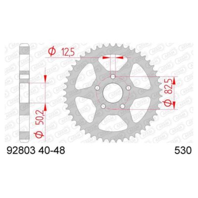 Couronne acier Harley 530/40D