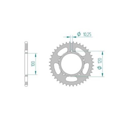 Couronne Aprilia 520/44D