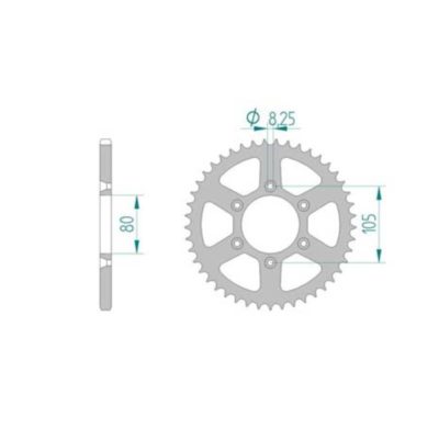 Couronne Aprilia 520/45D