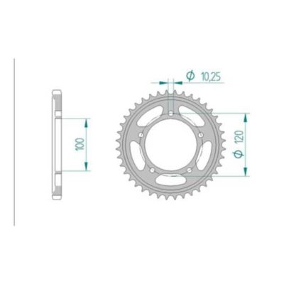 Couronne Aprilia 525/40D