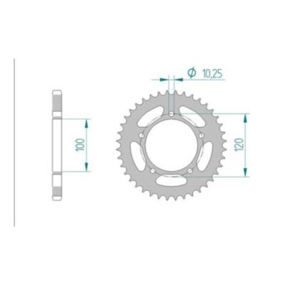 Couronne Aprilia 525/41D