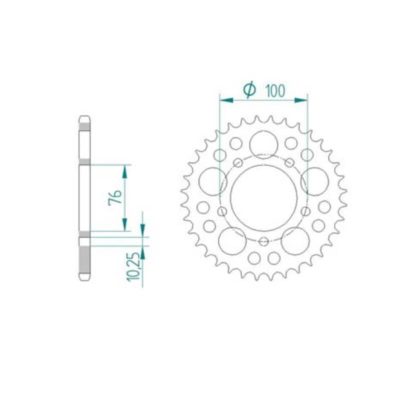Couronne Benelli 525/36D