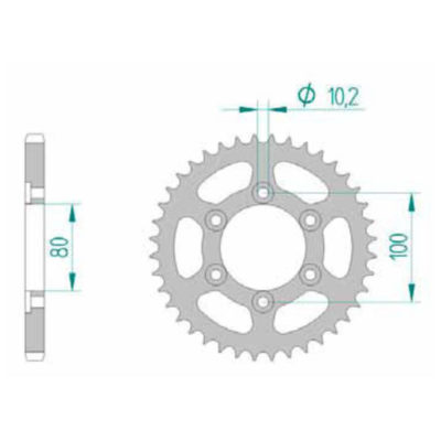 Couronne  acier Voxan 525/39Z