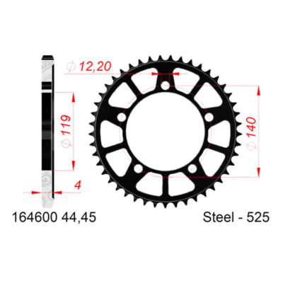 Couronne BMW acier 525/44D