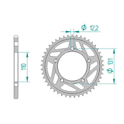 Couronne BMW alu AFAM 520/42D
