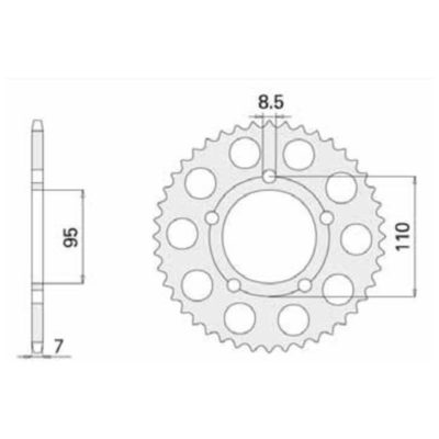Couronne Cagiva 428/45D