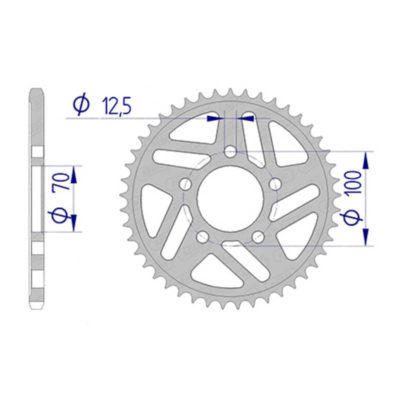 Couronne BMW alu 520/42D
