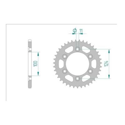 Couronne Ducati 520/38D