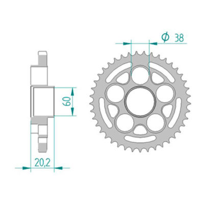 Couronne Ducati 525/45D