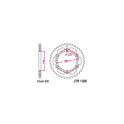 Couronne Honda alu 520/45D