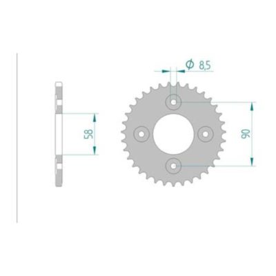 Couronne Honda 420/34D
