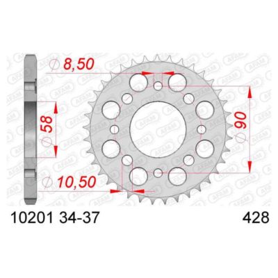 Couronne Honda 428/34D