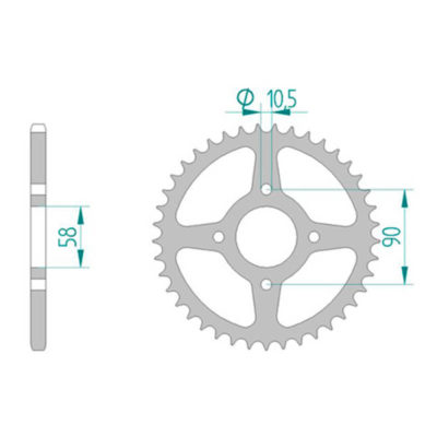 Couronne acier 520/45D