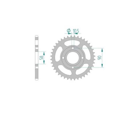 Couronne Honda 520/33D