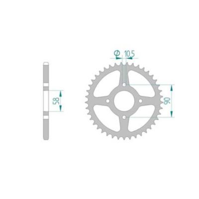 Couronne Honda 520/41D
