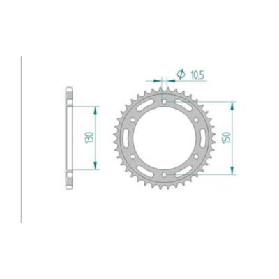 Couronne Honda 520/45D