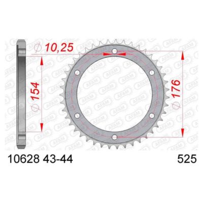 Couronne acier Honda 525/43D