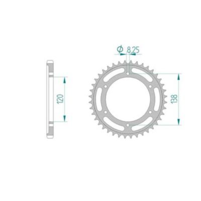 Couronne Honda 525/40D