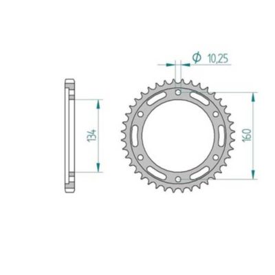 Couronne Honda 525/46D