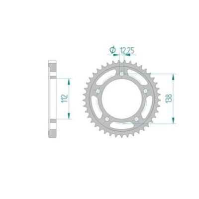 Couronne Honda 530/44D