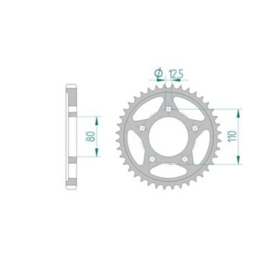 Couronne Honda 530/46D