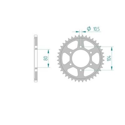 Couronne Kawasaki 520/40D