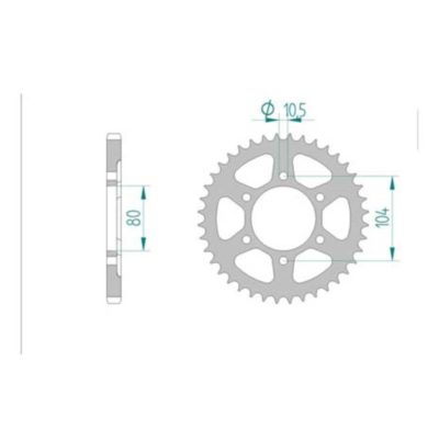 Couronne Kawasaki 525/39D