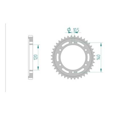 Couronne Kawasaki 530/46D