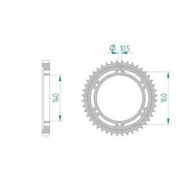 Couronne Kawasaki 530/47D