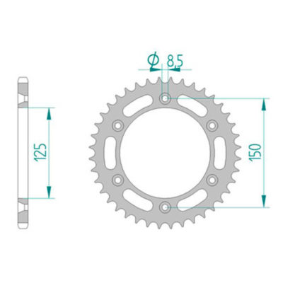 Couronne KTM acier 520/52D