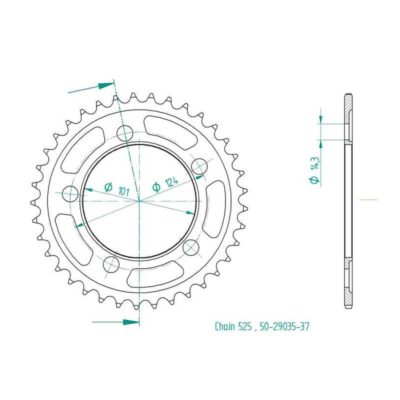 Couronne KTM 525/44D