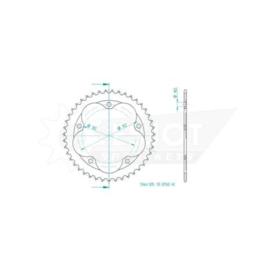 Couronne ESJOT 520/43D acier