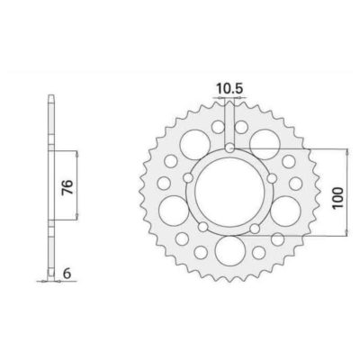 Couronne alu Marchesini/BST/OZ 525/43D