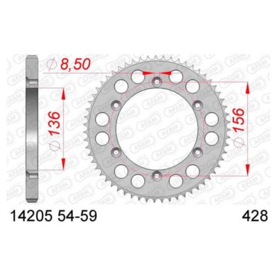Couronne Husqvarna 428/54Z